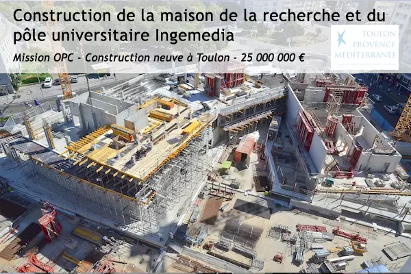 Le chantier du pôle universitaire dans Var matin